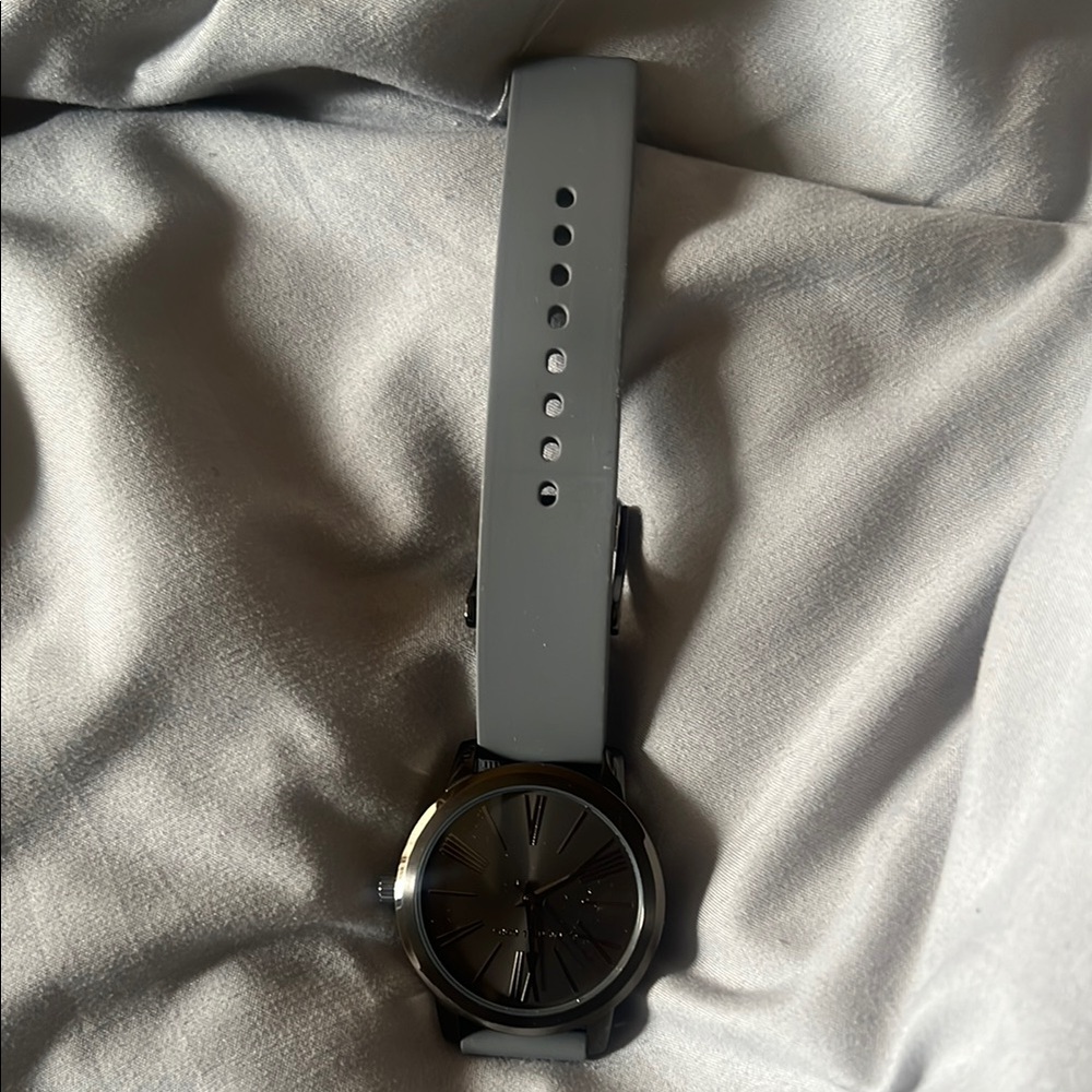 Michael Kors Silver and Gray Men's Watch